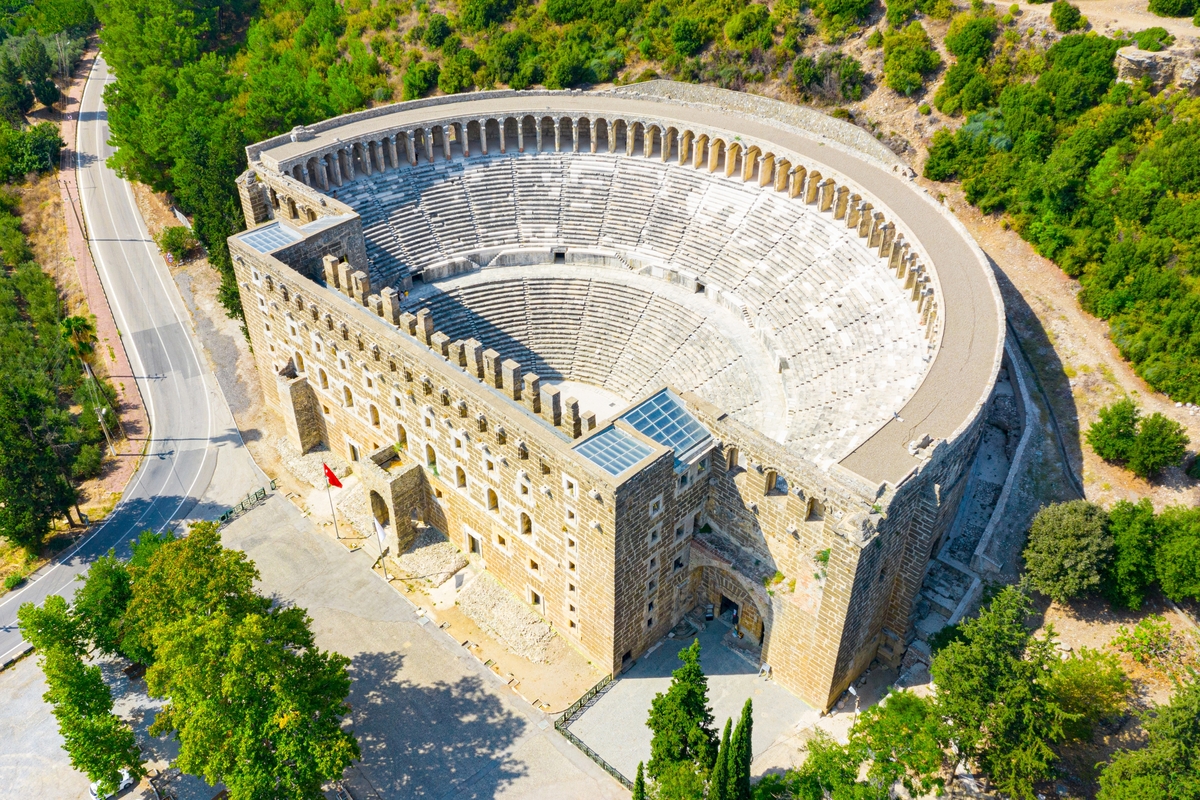 Amfiteatrul antic Aspendos de lângă Antalya